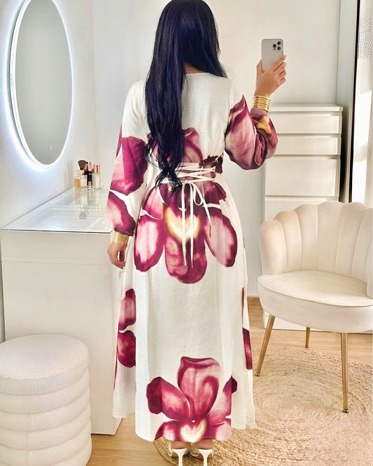 Robe longue LÉANA – Bordeaux