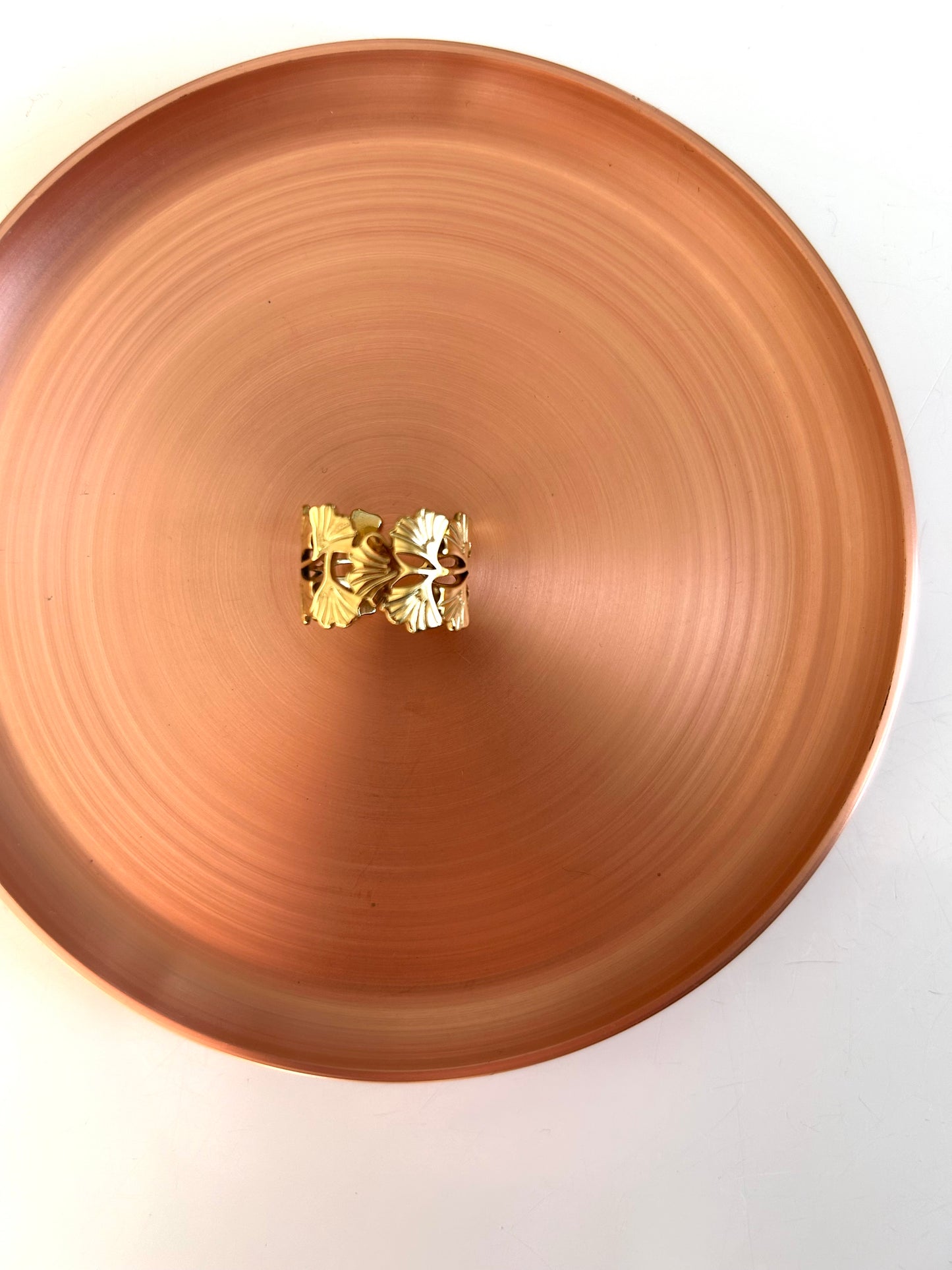 Bague Alix - Couronne de Feuilles de Ginkgo