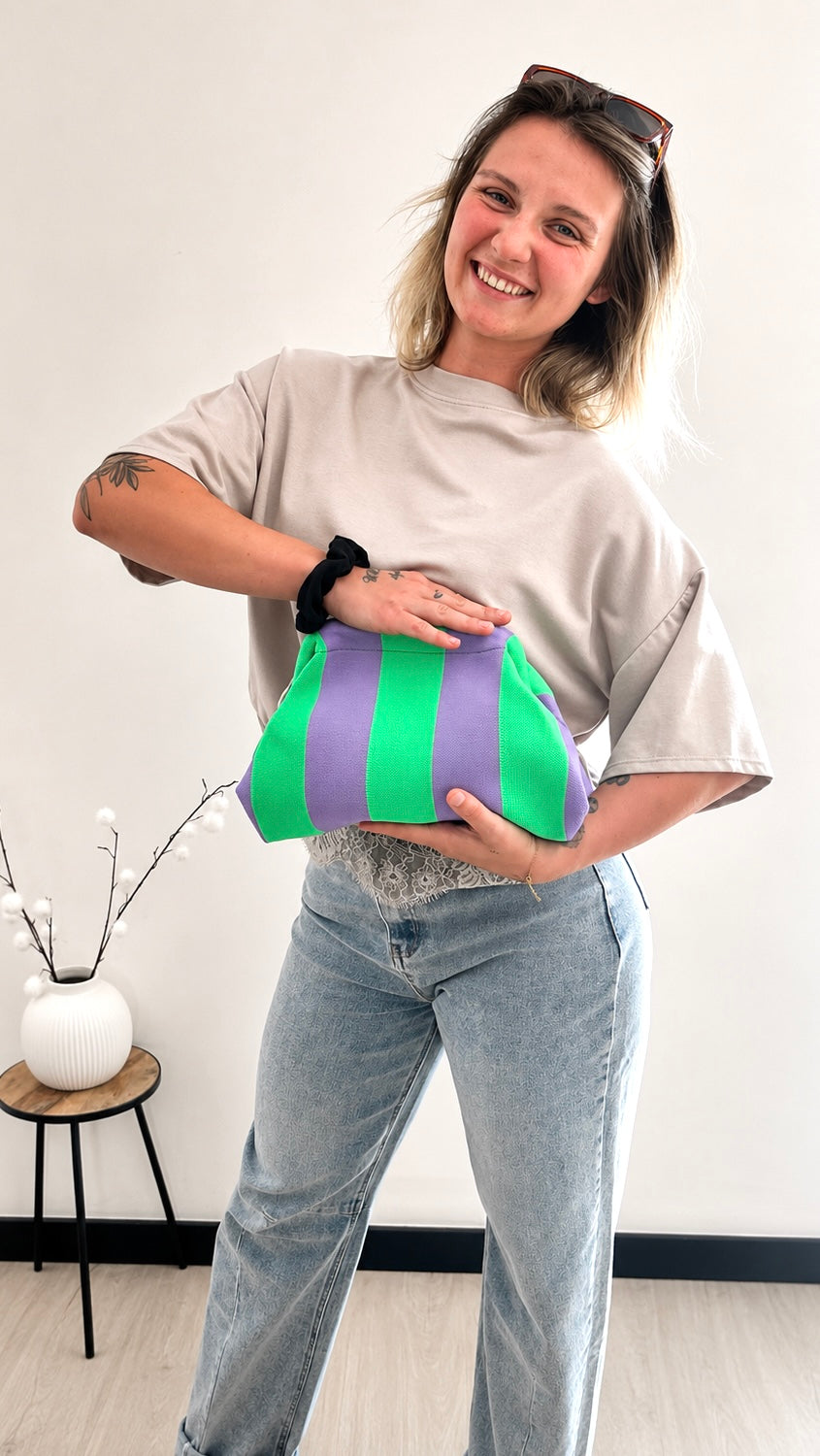 Sac EMMA – Violet & Vert