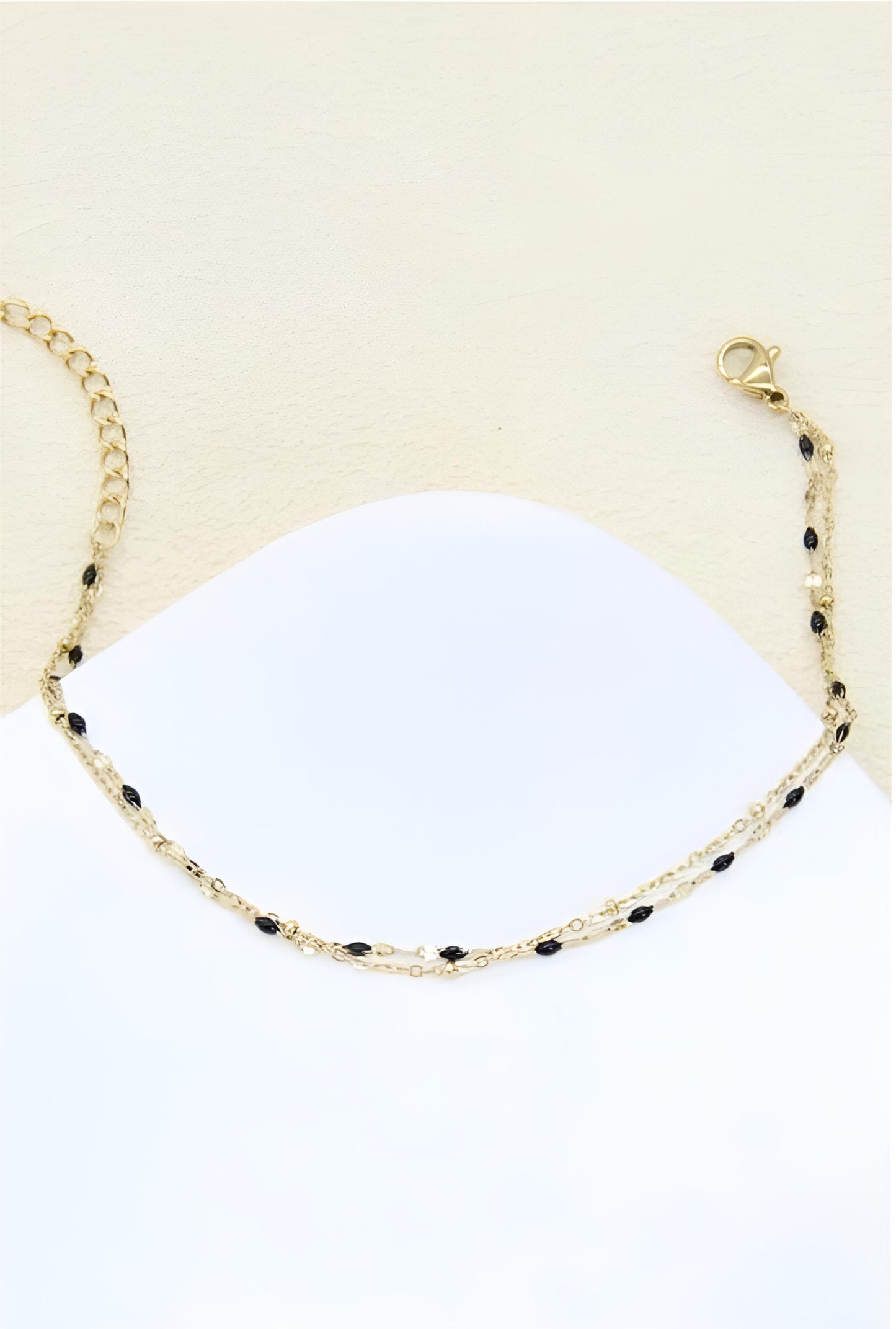 Bracelet Naïs - Gourmette Fine & Perles