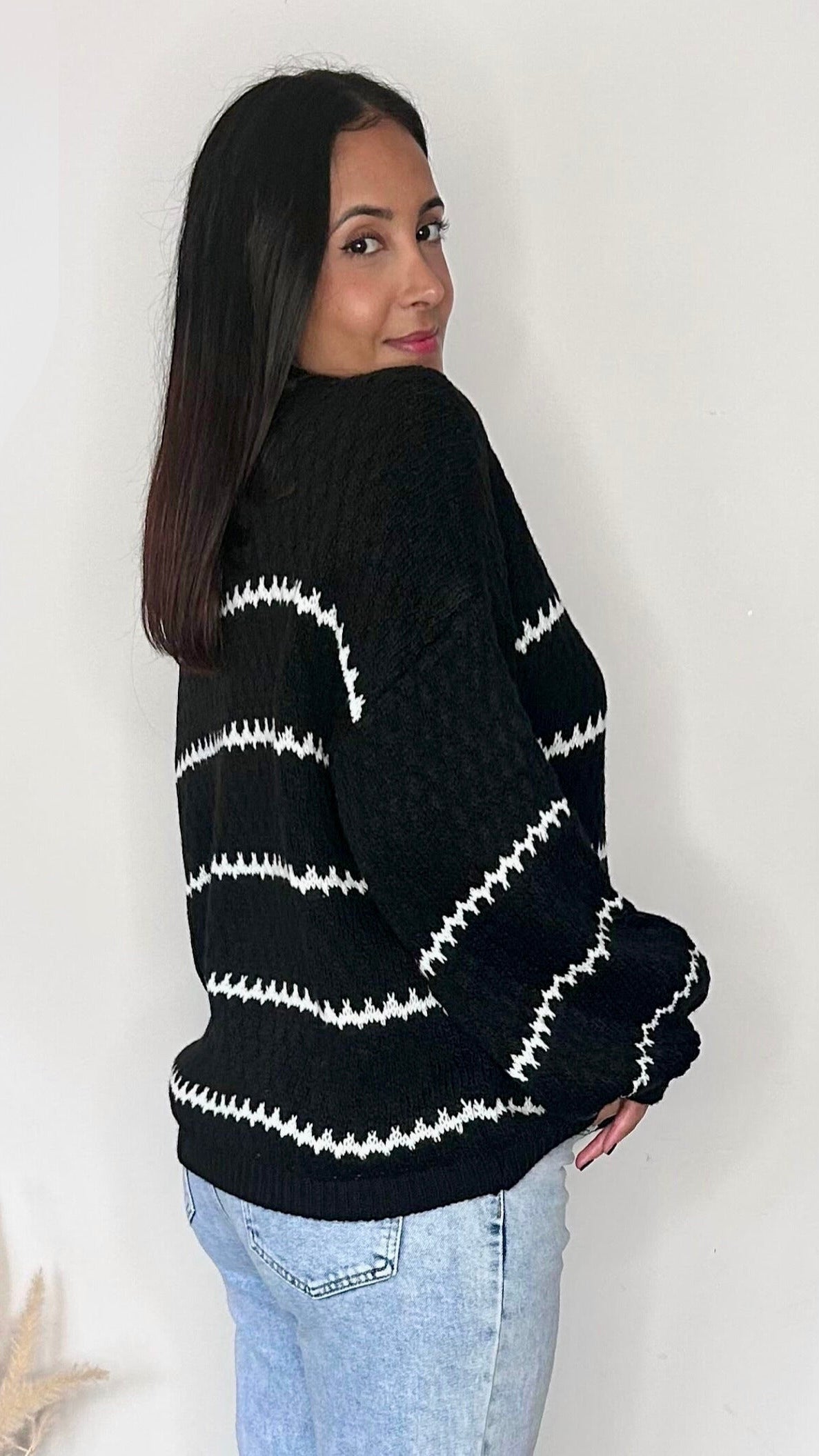 Pull oversize à rayures