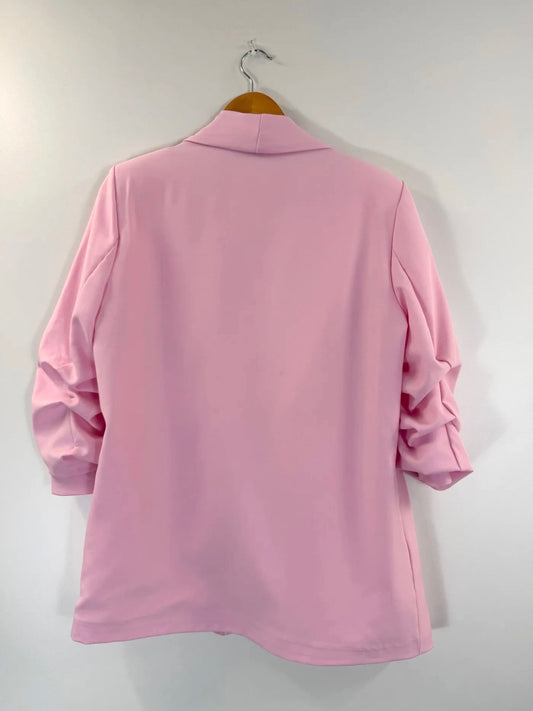 Blazer ajusté rose blush ROSA
