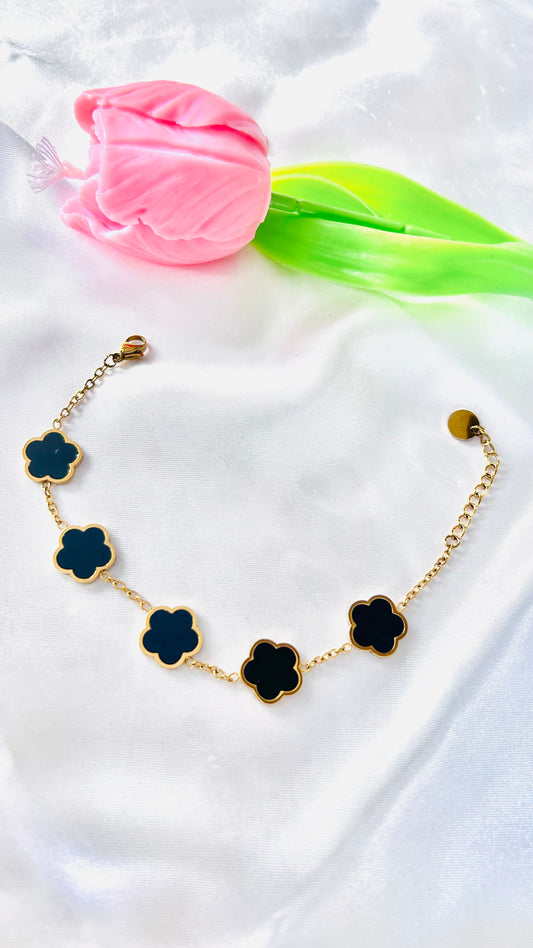 Bracelet Trèfle ONYX