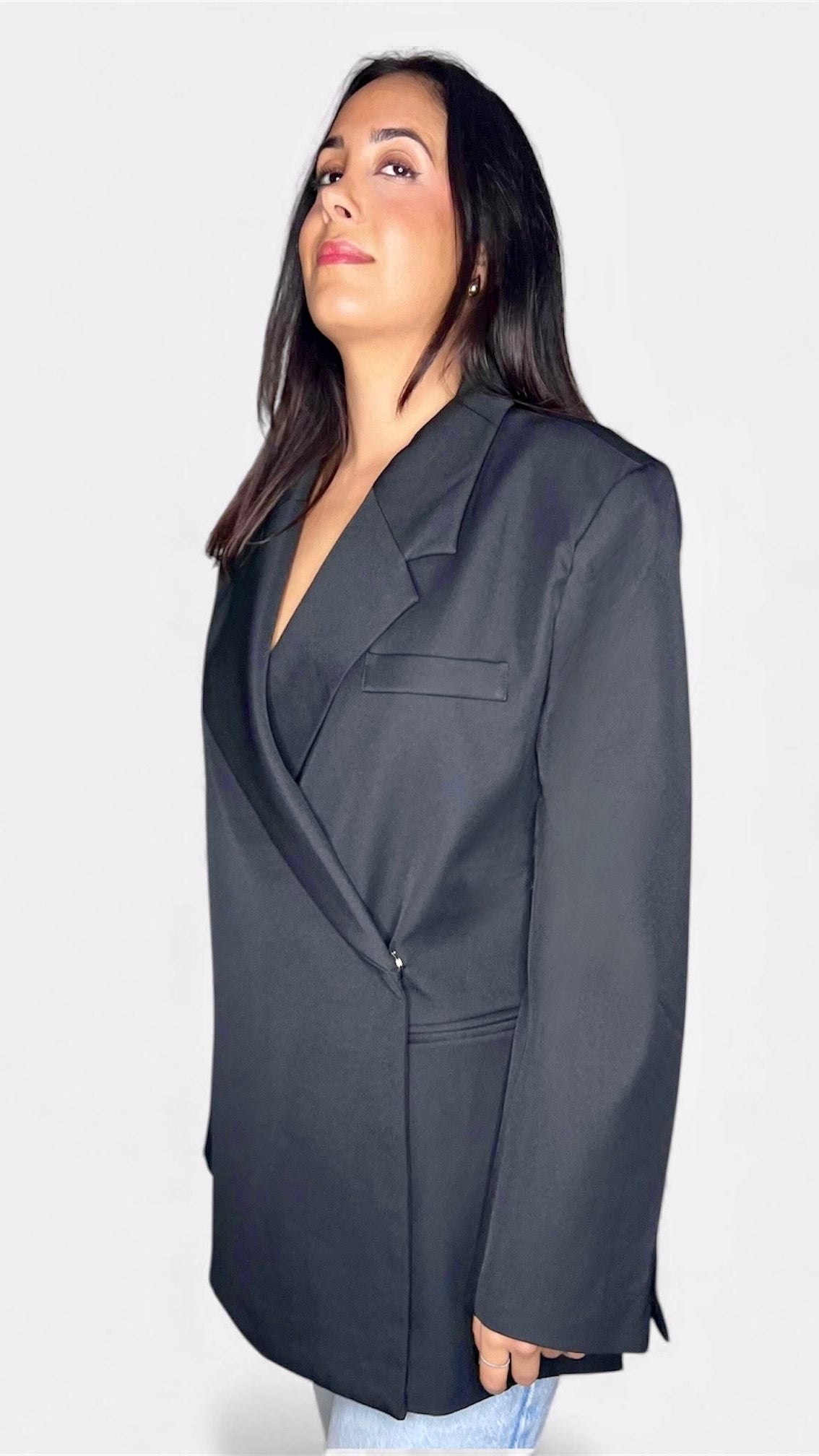 Blazer croisé - Noir Intemporel