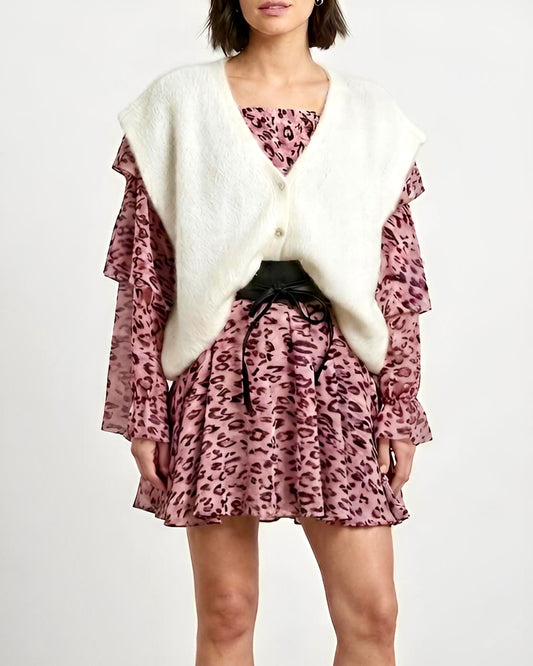 Gilet sans manches alpaga LUMEA – Beige