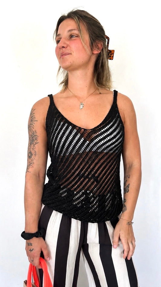 Top Filet YSEA – Noir