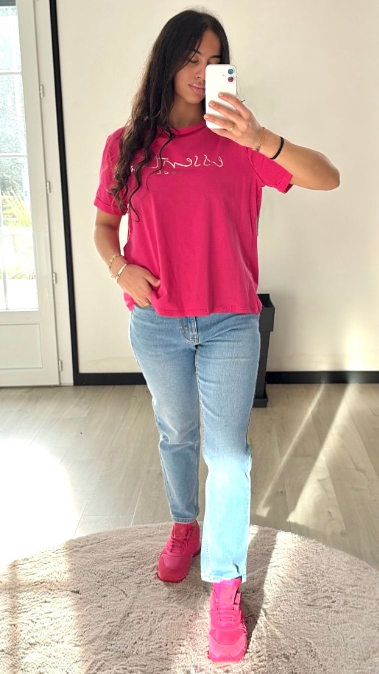 Jean Mom Fit - Bleu Authentique