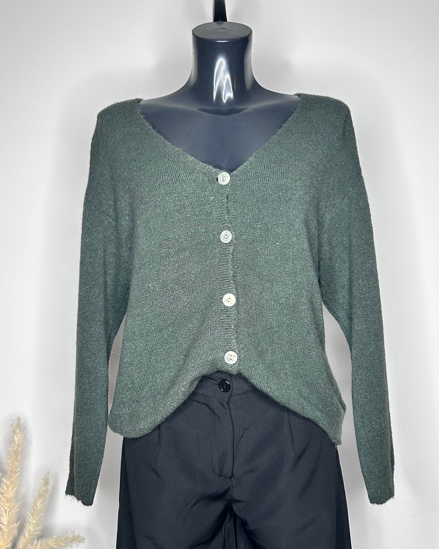 Gilet alpaga LINA
- Vert Kaki