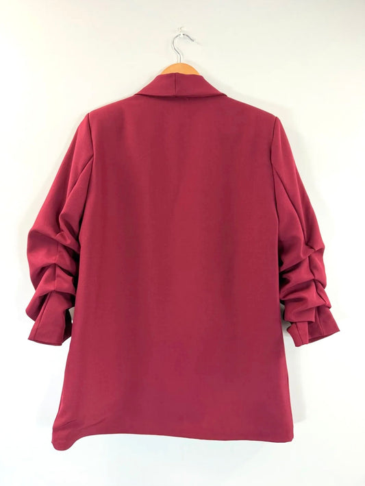 Blazer ajusté bordeaux ROSA