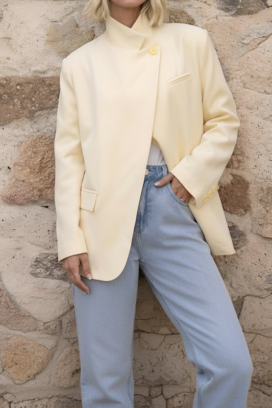 Blazer structuré jaune LUNA