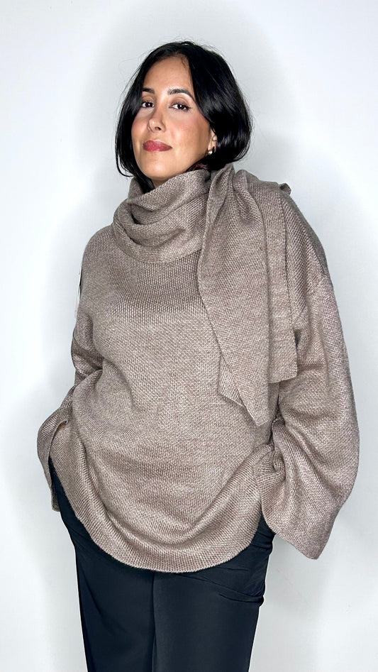 Pull écharpe