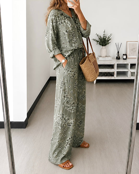 Ensemble Gaze de Coton Paisley BAHIA