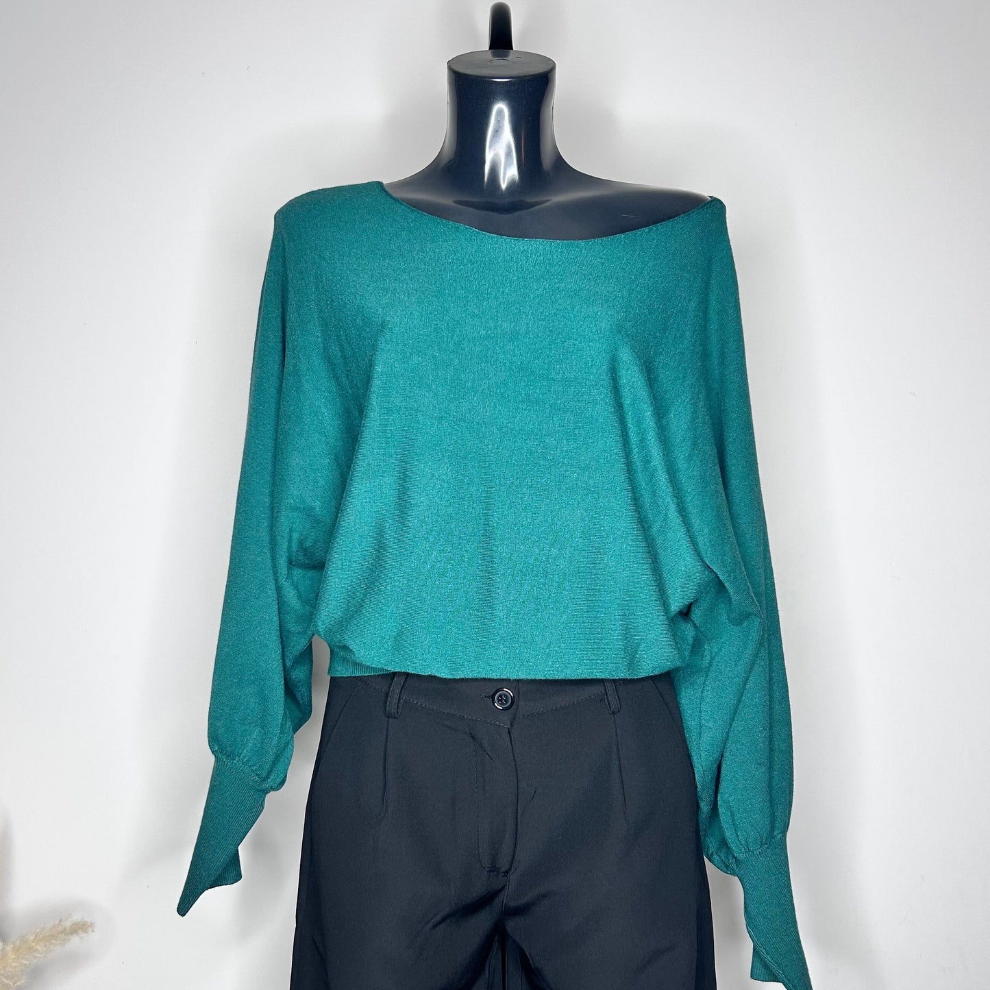 Pull EMERAUDE manches chauve-souris