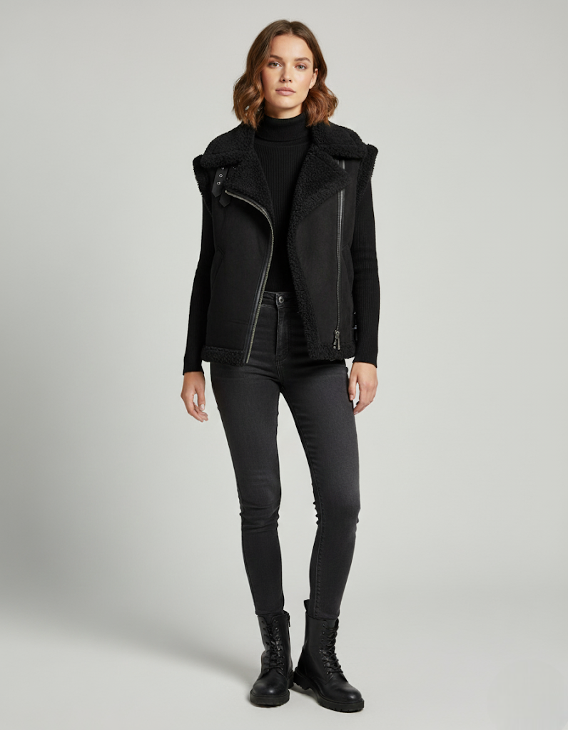 Blouson sans manches loose