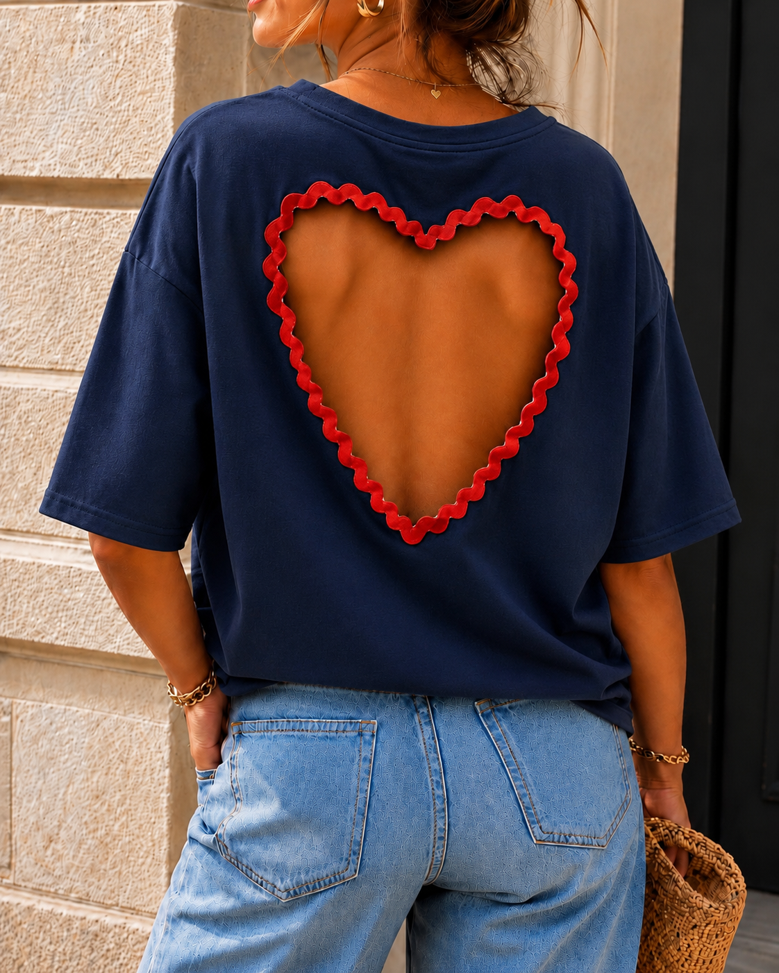 T-shirt Cœur SUNNY UNI – Marine