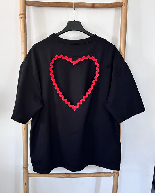 T-shirt Cœur SUNNY UNI – Noir