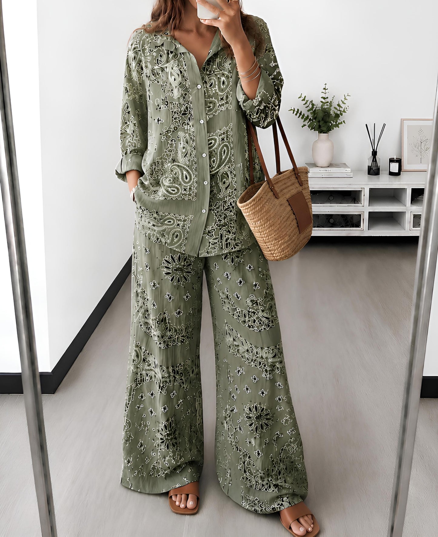 Ensemble Gaze de Coton Paisley BAHIA