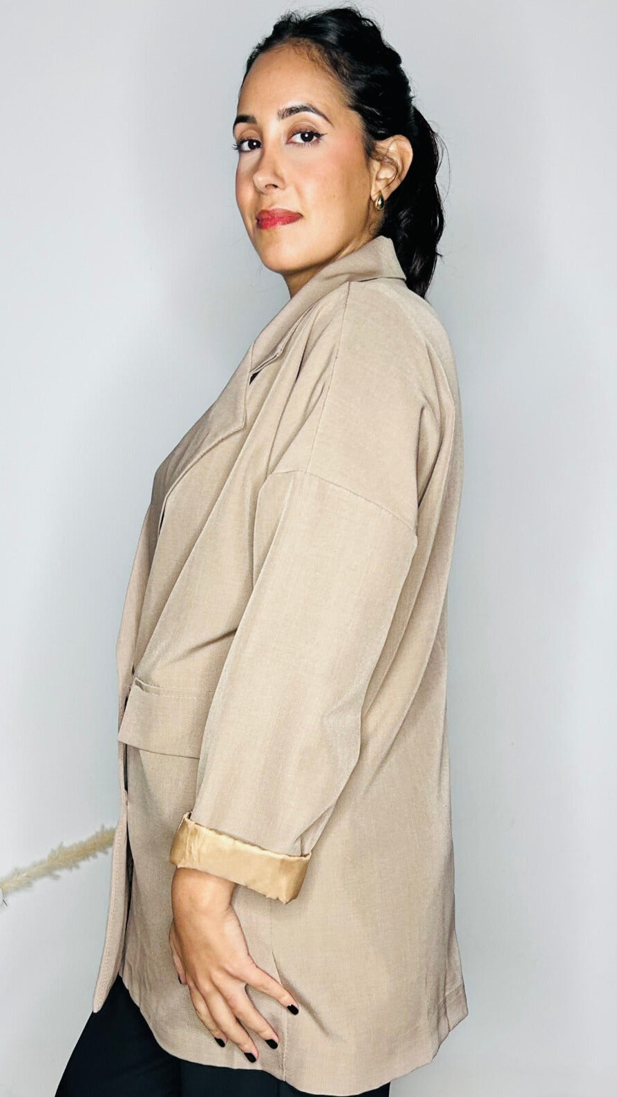Blazer Oversize Double Boutonnage - Camel Sablé