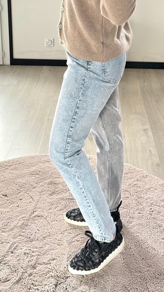 Jean Mom bi-color