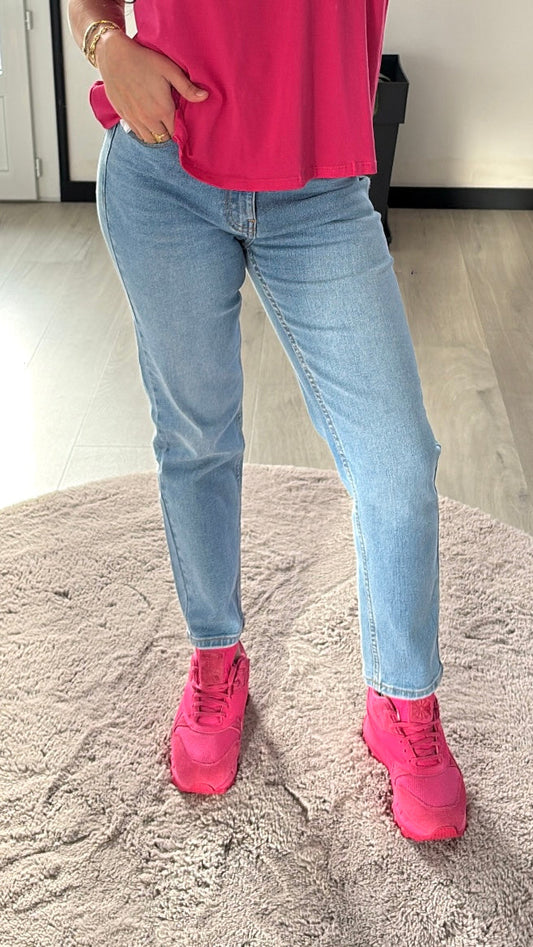 Jean Mom Fit - Bleu Authentique