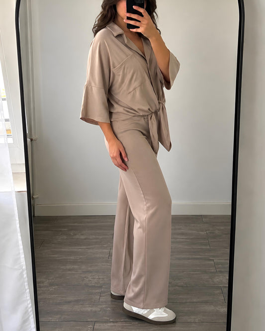 Ensemble Fluide SATINEA – Taupe