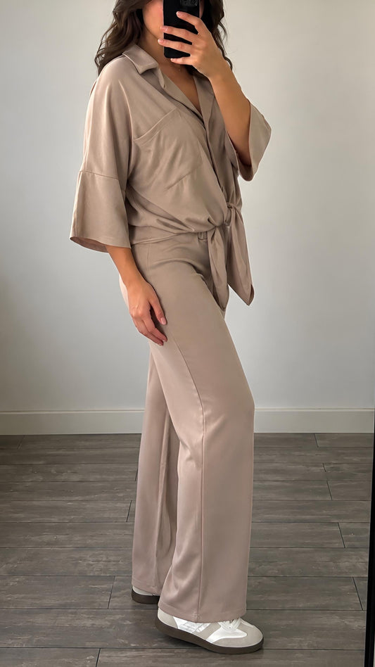 Ensemble Fluide SATINEA – Taupe