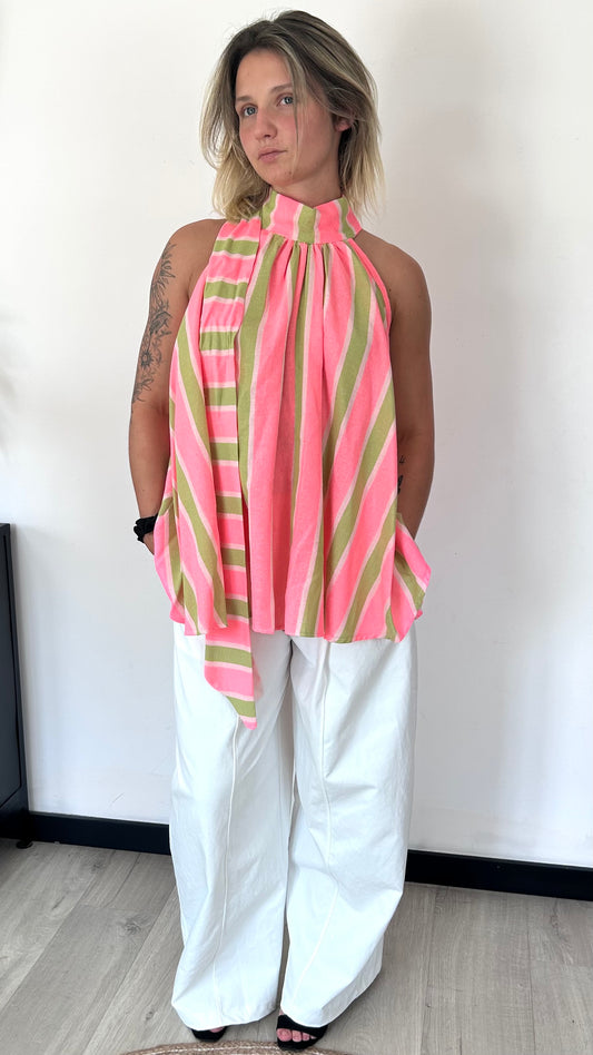 Pantalon Ballon LORENA – Blanc