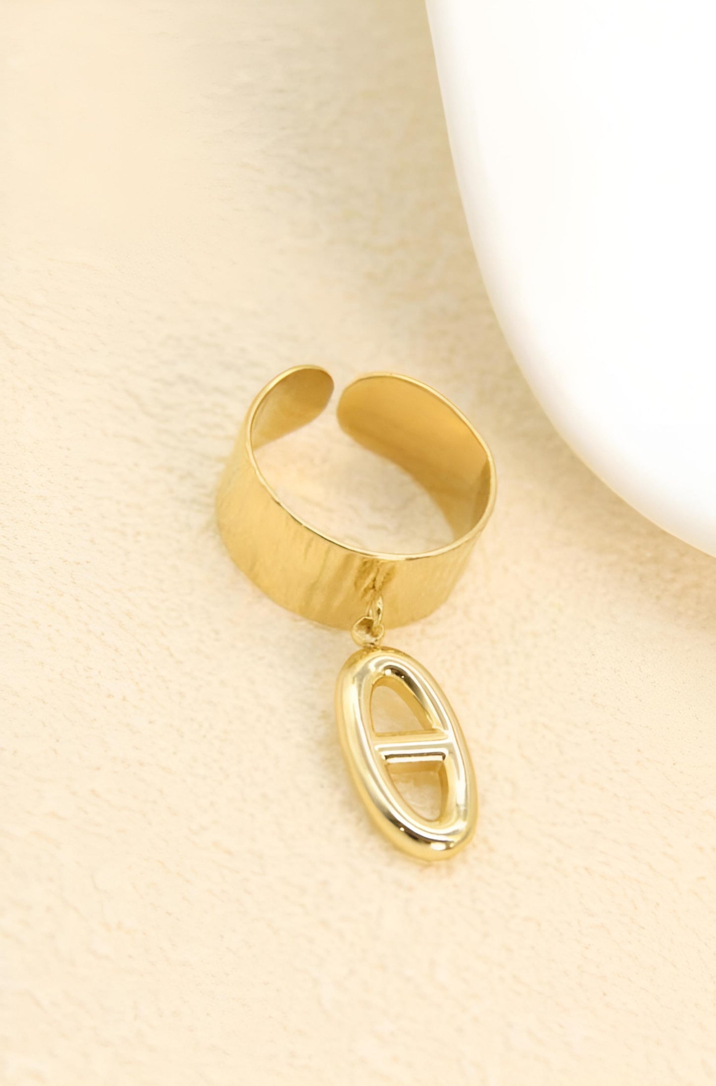 Bague Orion - Maille Marine Dorée