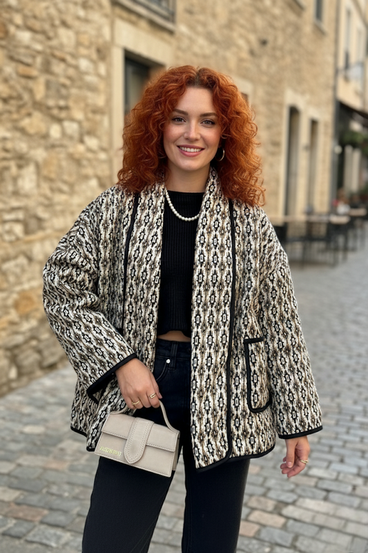 Veste matelassée imprimée
