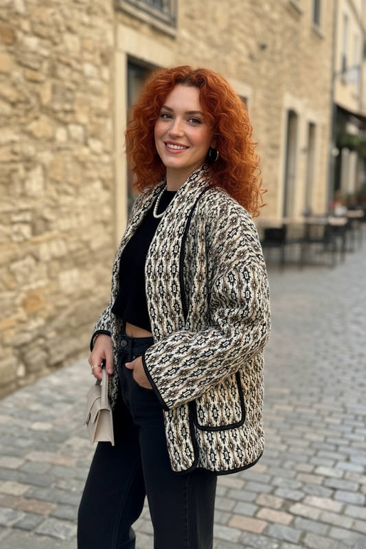 Veste matelassée imprimée