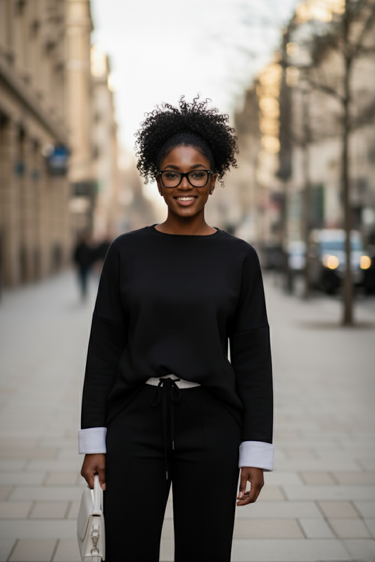 Ensemble Oversize Pull Bi Matière