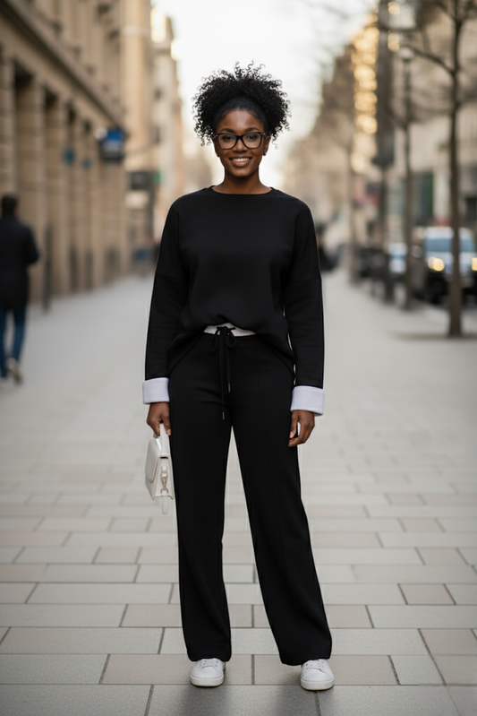 Ensemble Oversize Pull Bi Matière