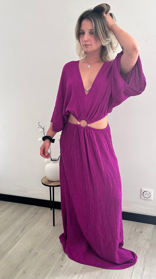 Robe Longue ÉLIA – Mauve