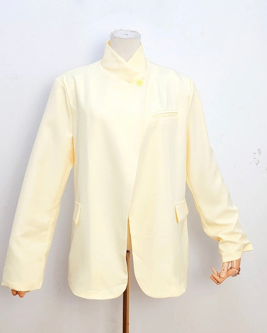 Blazer structuré jaune LUNA