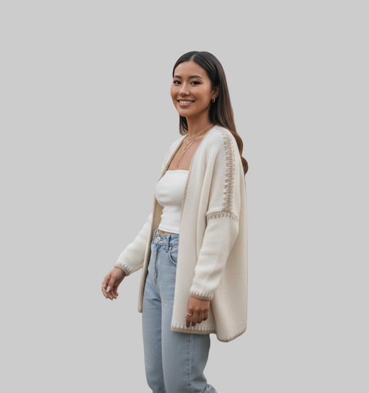 Gilet avec détails bordures