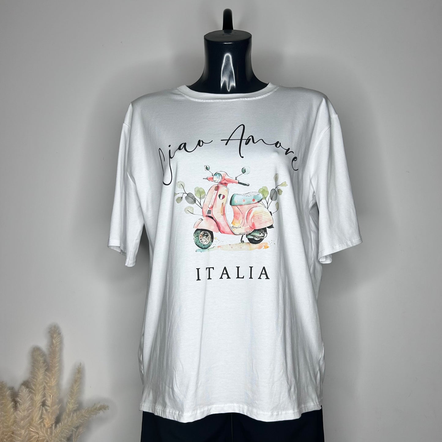 T-shirt "Ciao Amore Italia" - Blanc Intemporel
