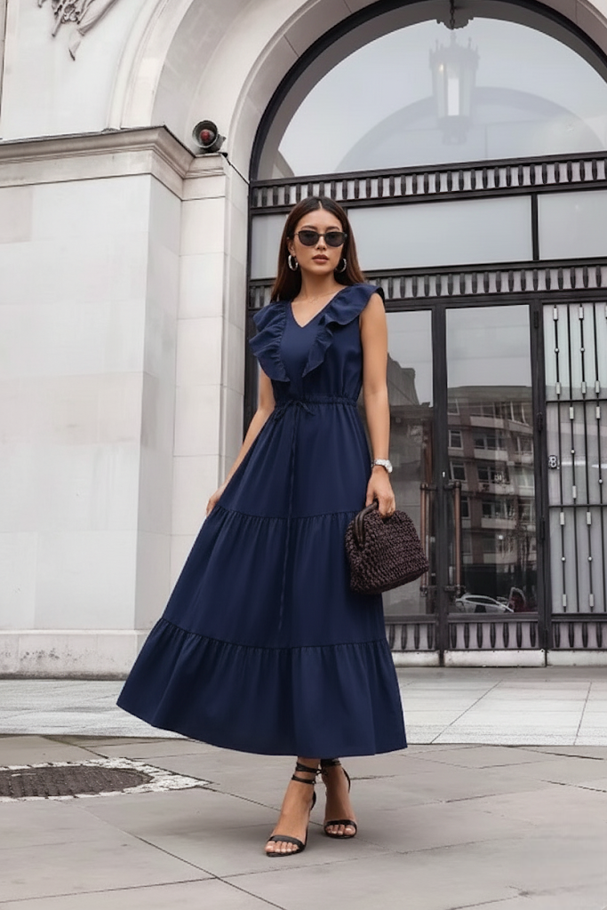 Robe en popeline de coton