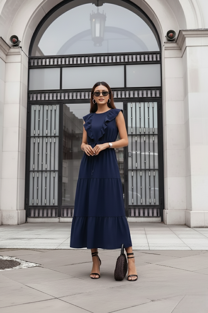 Robe en popeline de coton