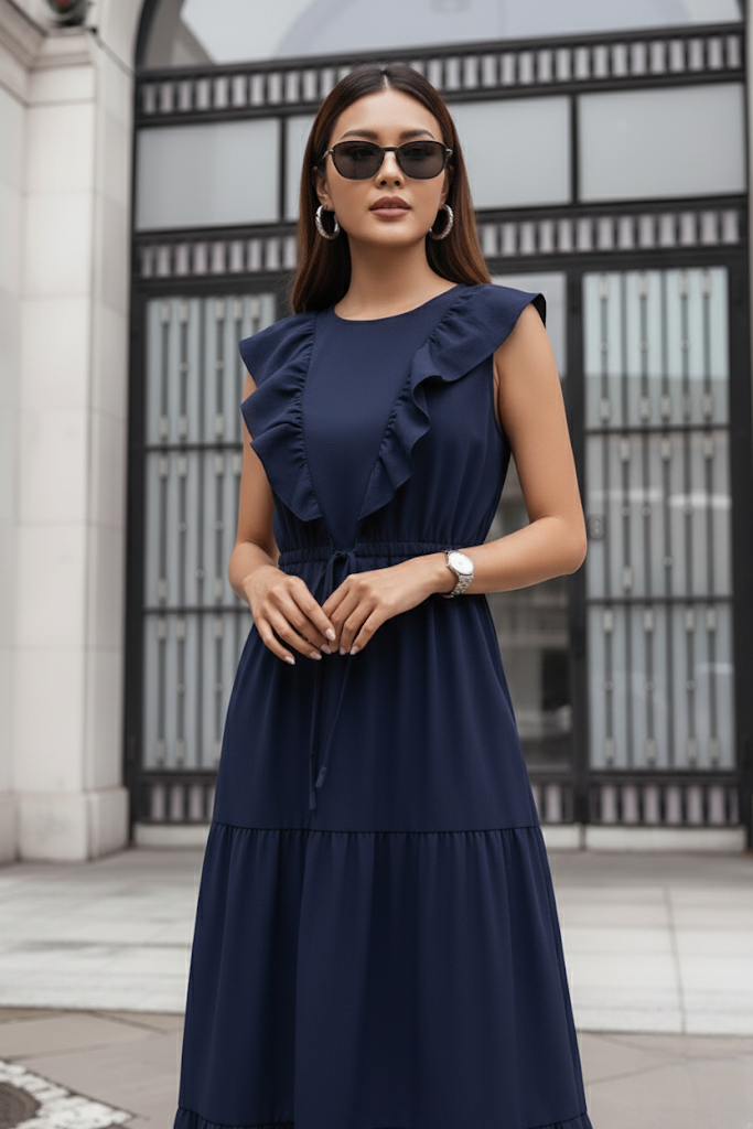 Robe en popeline de coton