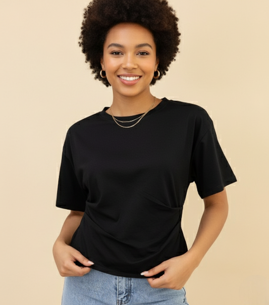 Top manches larges cintré à la taille