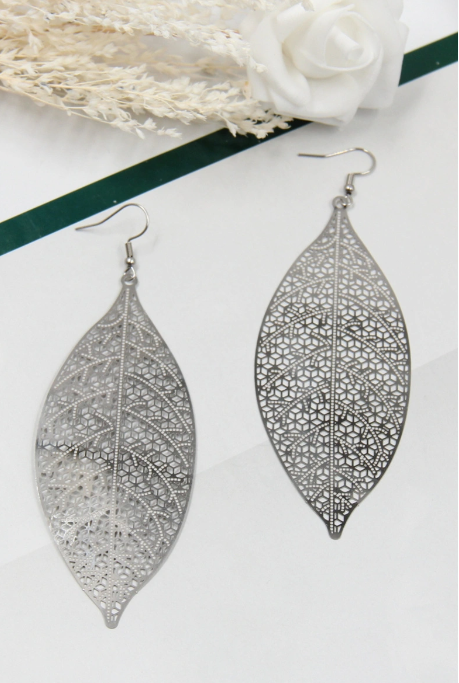 Boucles d'oreilles orientales en acier inoxydable