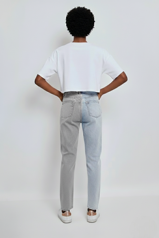 Jean Mom bi-color