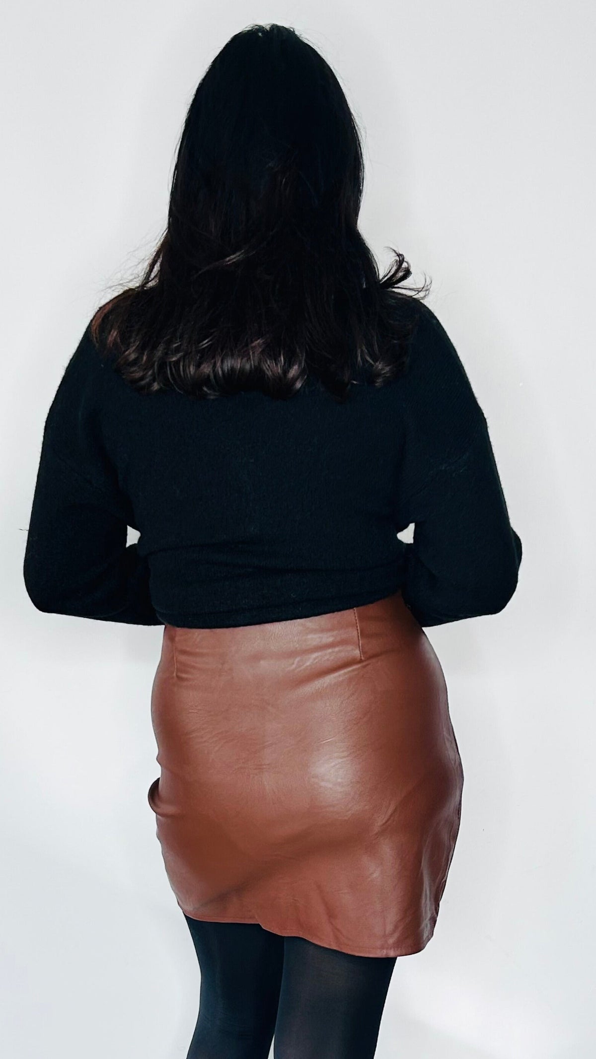 Jupe simili cuir KARA