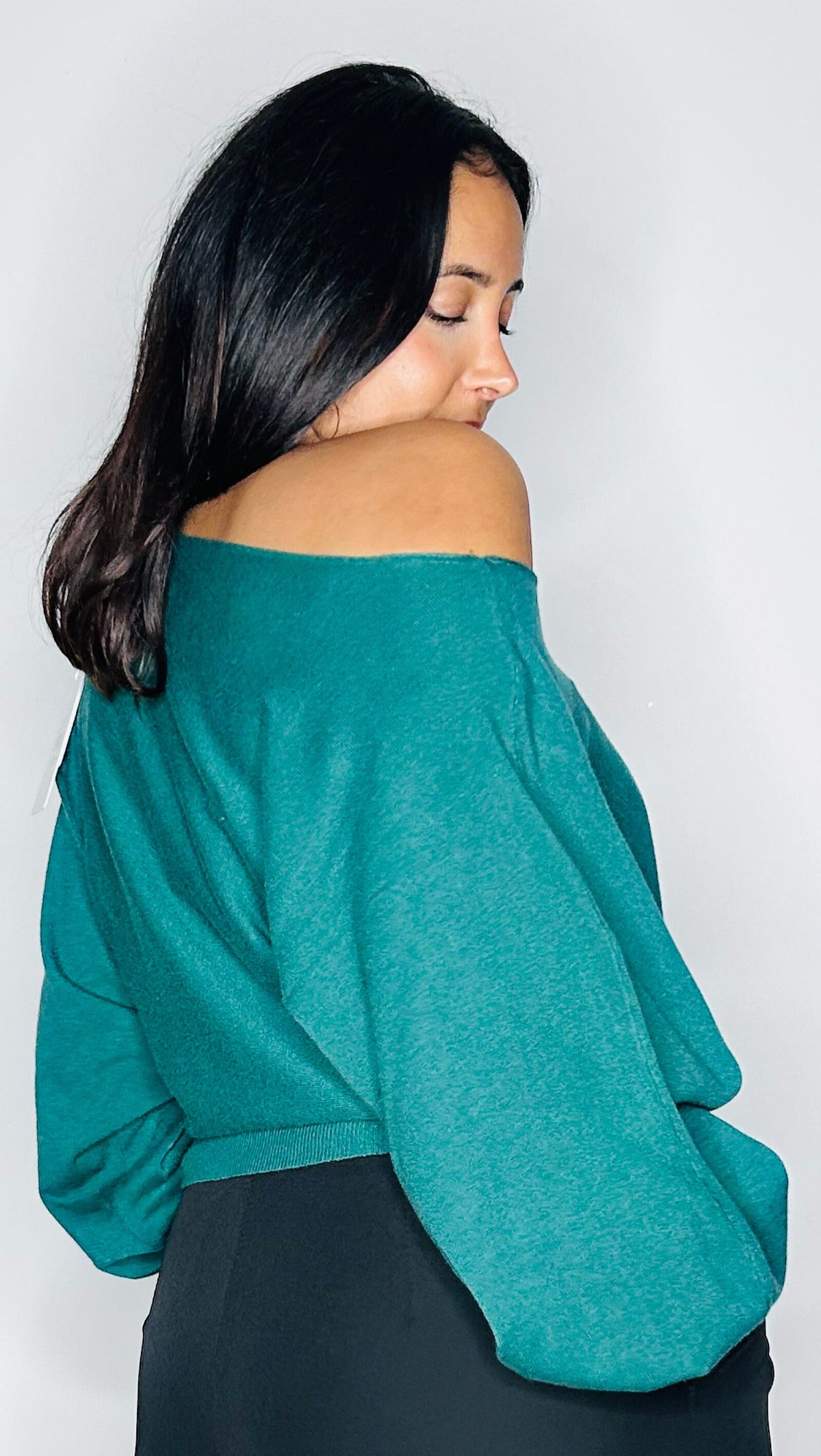 Pull EMERAUDE manches chauve-souris