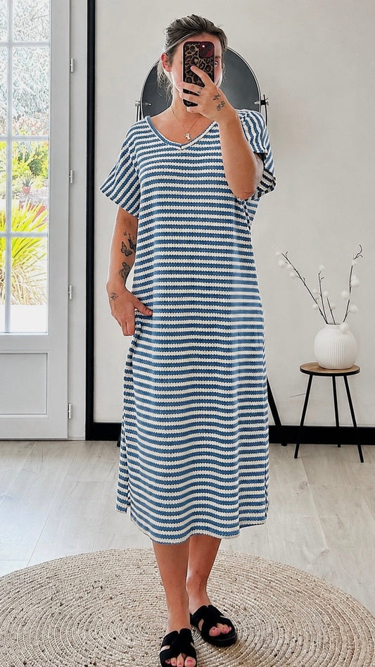 Robe Marinière CLÉA – Bleu