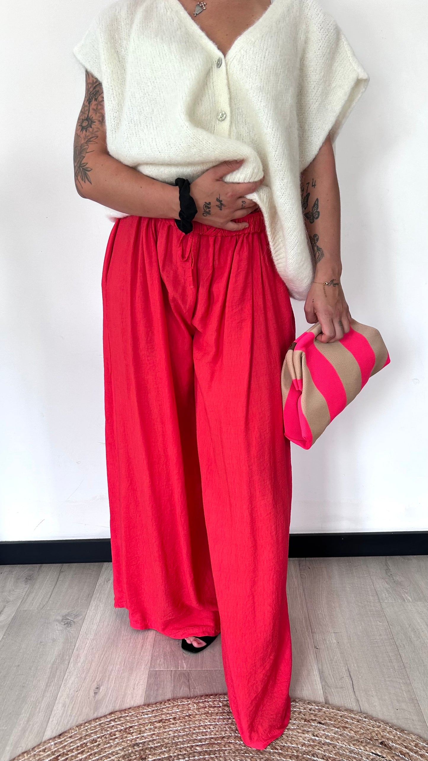 Pantalon Palazzo NINON – Rouge