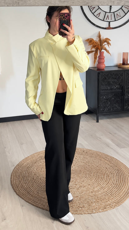 Blazer LUNA – Jaune Pastel