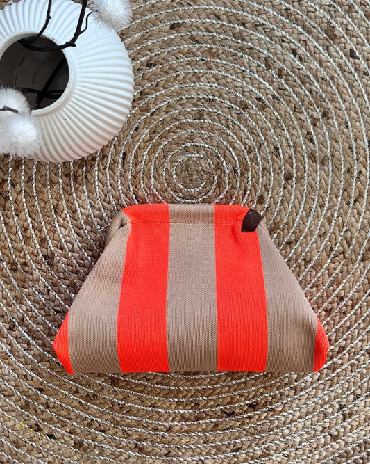 Le sac EMMA – Corail & Beige