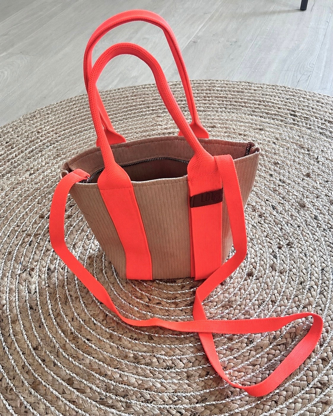 Sac MARA – Corail & Beige