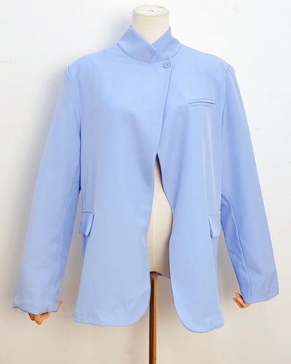 Blazer structuré bleu ciel LUNA